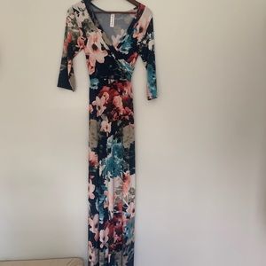 Floral wrap dress